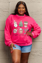 Simply Love Full Size JINGLE ALL THE WAY Long Sleeve Sweatshirt Trendsi