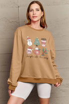 Simply Love Full Size JINGLE ALL THE WAY Long Sleeve Sweatshirt Trendsi