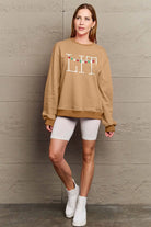 Simply Love Full Size LIT Long Sleeve Sweatshirt Trendsi