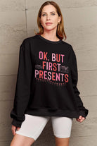 Simply Love Full Size Letter Graphic Long Sleeve Sweatshirt Trendsi