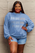 Simply Love Full Size Letter Graphic Round Neck Sweatshirt Trendsi