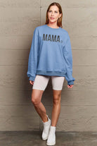 Simply Love Full Size MAMA Graphic Long Sleeve Sweatshirt Trendsi