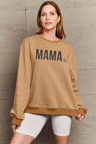 Simply Love Full Size MAMA Graphic Long Sleeve Sweatshirt Trendsi