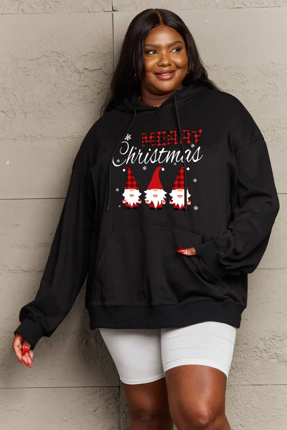 Simply Love Full Size MERRY CHRISTMAS Graphic Hoodie Trendsi