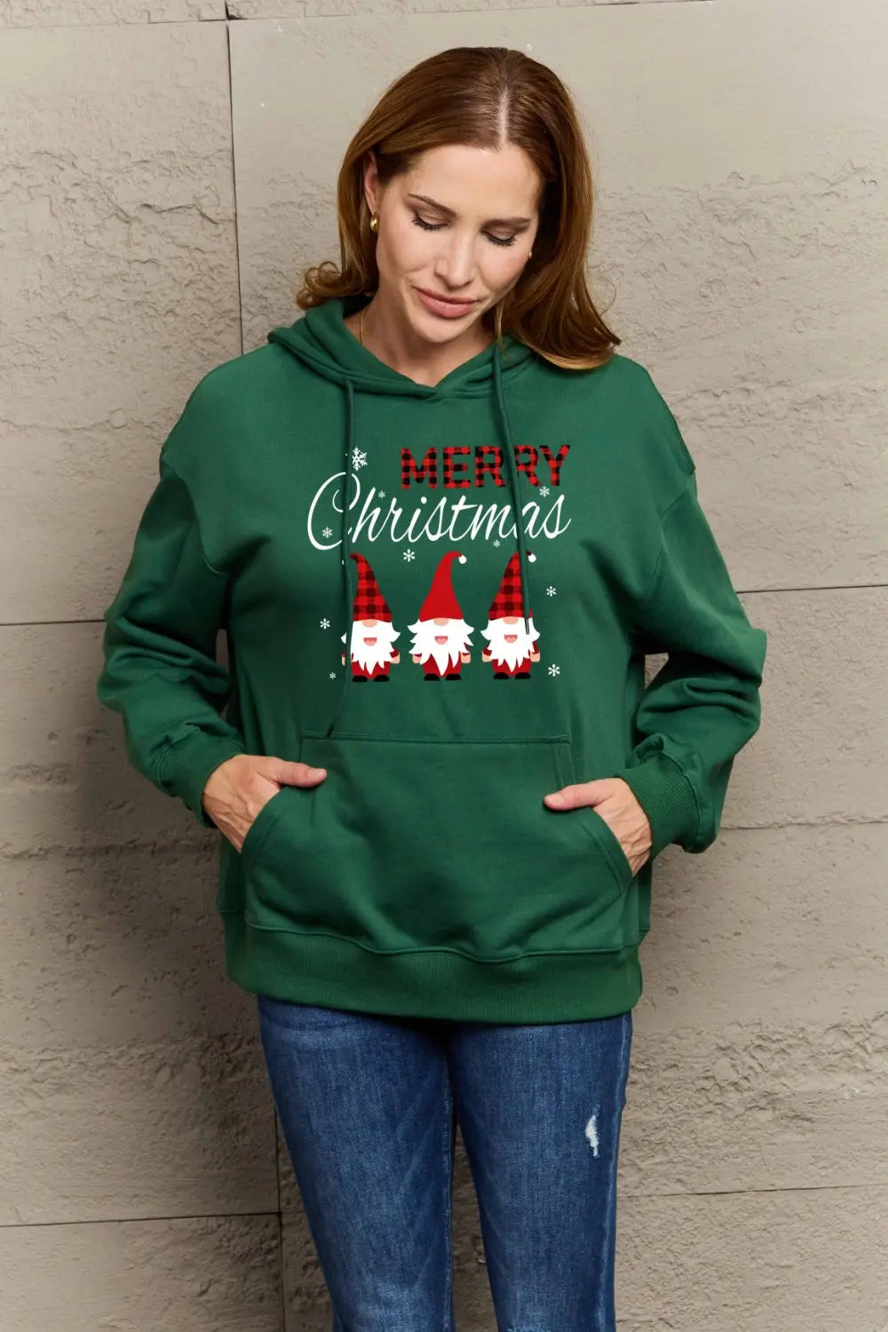 Simply Love Full Size MERRY CHRISTMAS Graphic Hoodie Trendsi