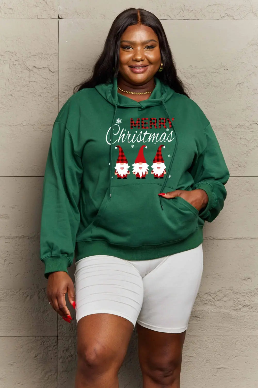 Simply Love Full Size MERRY CHRISTMAS Graphic Hoodie Trendsi