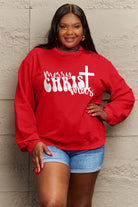 Simply Love Full Size MERRY CHRISTMAS Long Sleeve Sweatshirt Trendsi