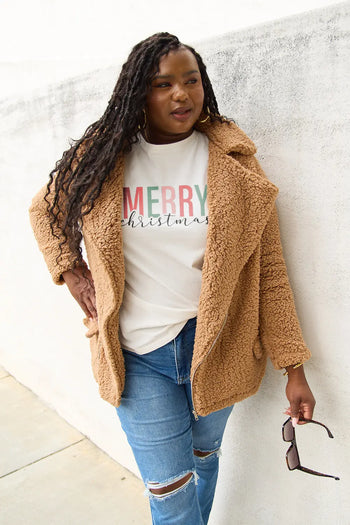 Simply Love Full Size MERRY CHRISTMAS Short Sleeve T-Shirt Trendsi