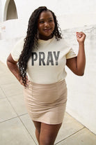 Simply Love Full Size PRAY Round Neck T-Shirt Trendsi