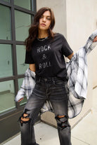 Simply Love Full Size ROCK & ROLL Short Sleeve T-Shirt Trendsi