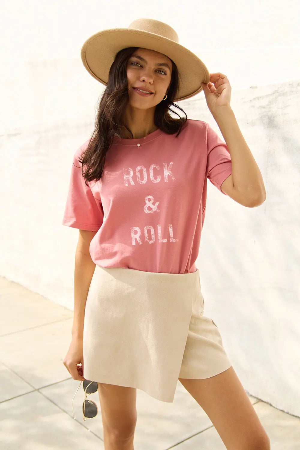 Simply Love Full Size ROCK & ROLL Short Sleeve T-Shirt Trendsi