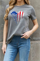Simply Love Full Size Star Heart Graphic Cotton Tee Trendsi