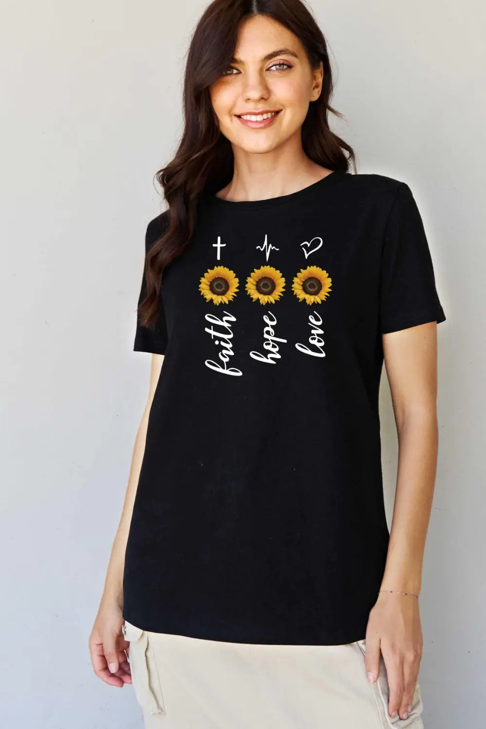 Simply Love Full Size Sunflower Graphic T-Shirt Trendsi