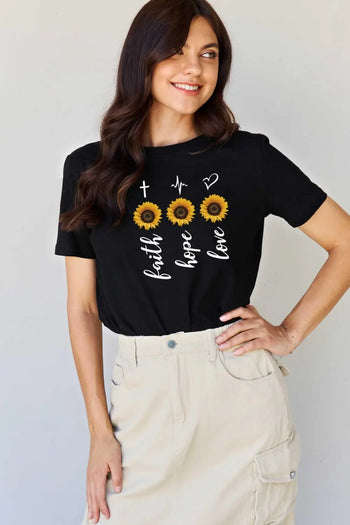 Simply Love Full Size Sunflower Graphic T-Shirt Trendsi