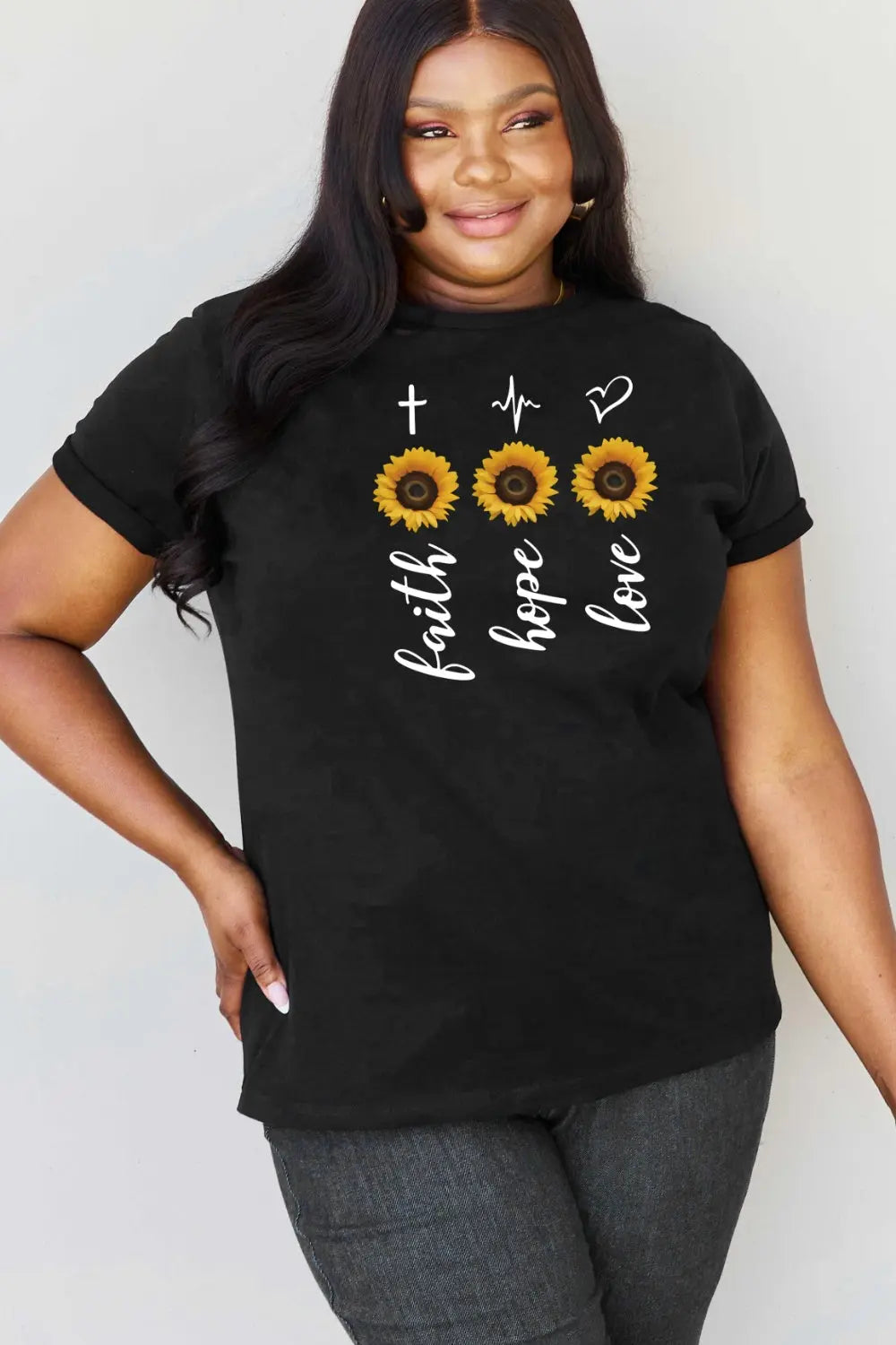 Simply Love Full Size Sunflower Graphic T-Shirt Trendsi