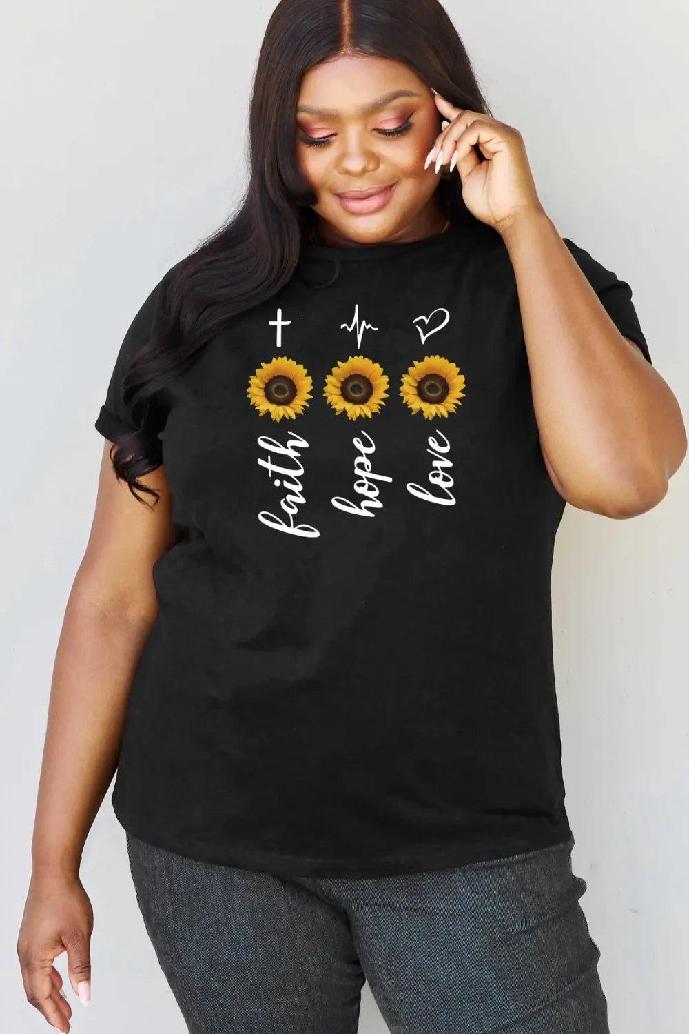 Simply Love Full Size Sunflower Graphic T-Shirt Trendsi