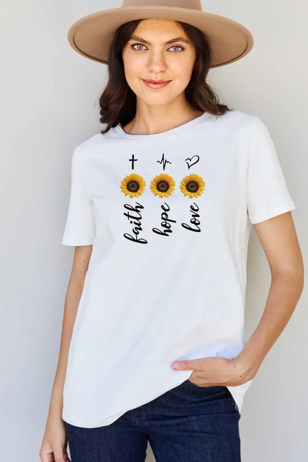 Simply Love Full Size Sunflower Graphic T-Shirt Trendsi