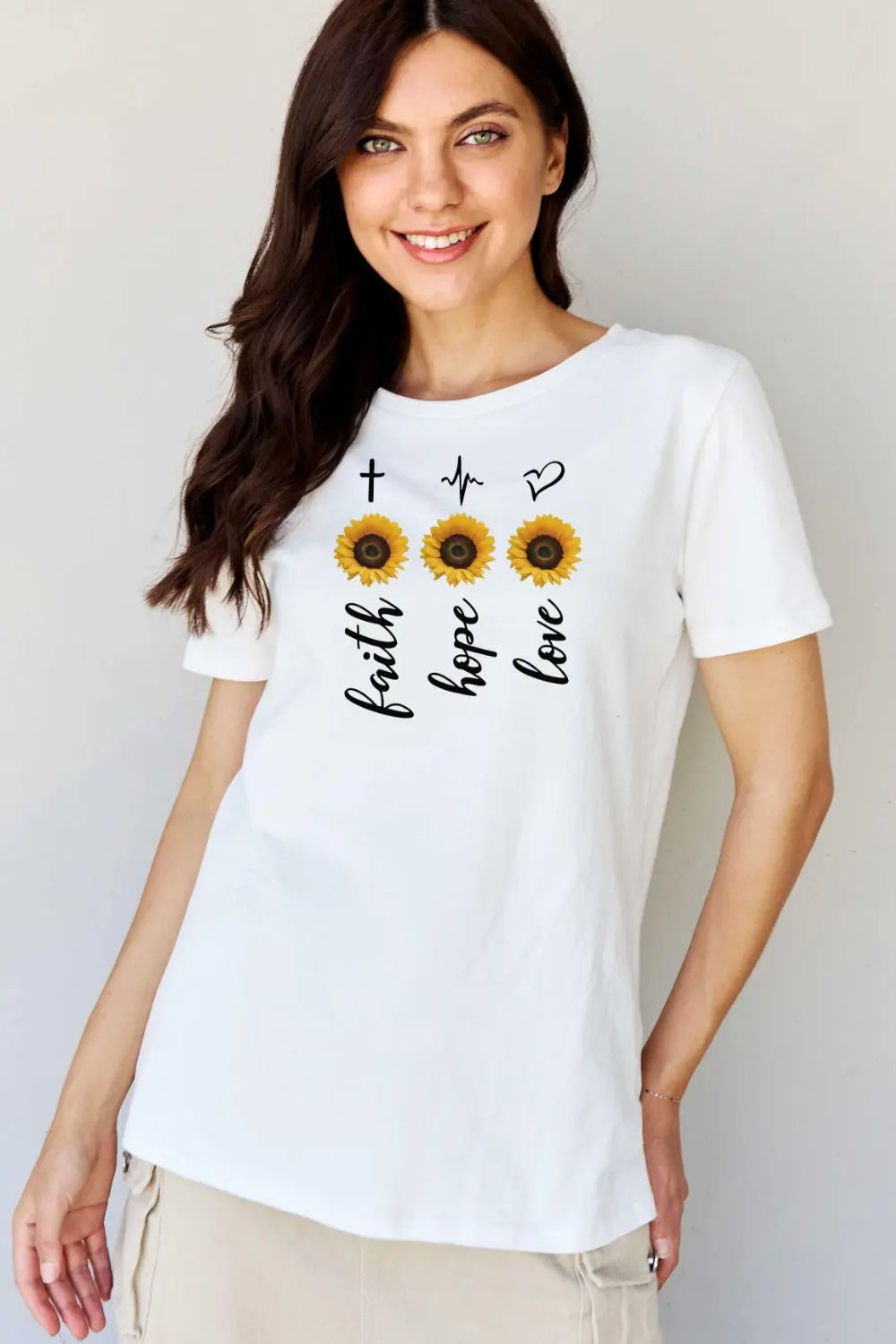 Simply Love Full Size Sunflower Graphic T-Shirt Trendsi