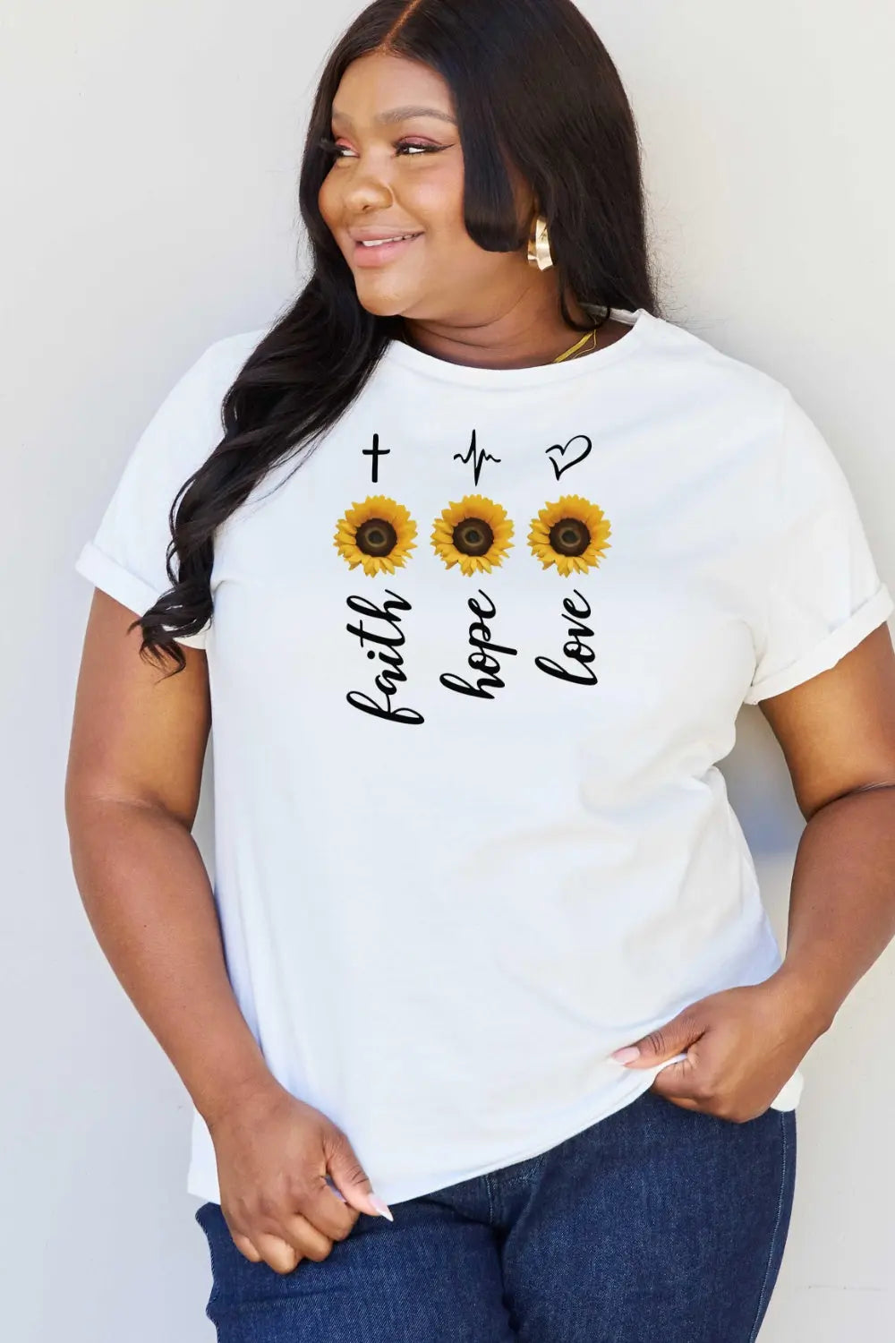 Simply Love Full Size Sunflower Graphic T-Shirt Trendsi