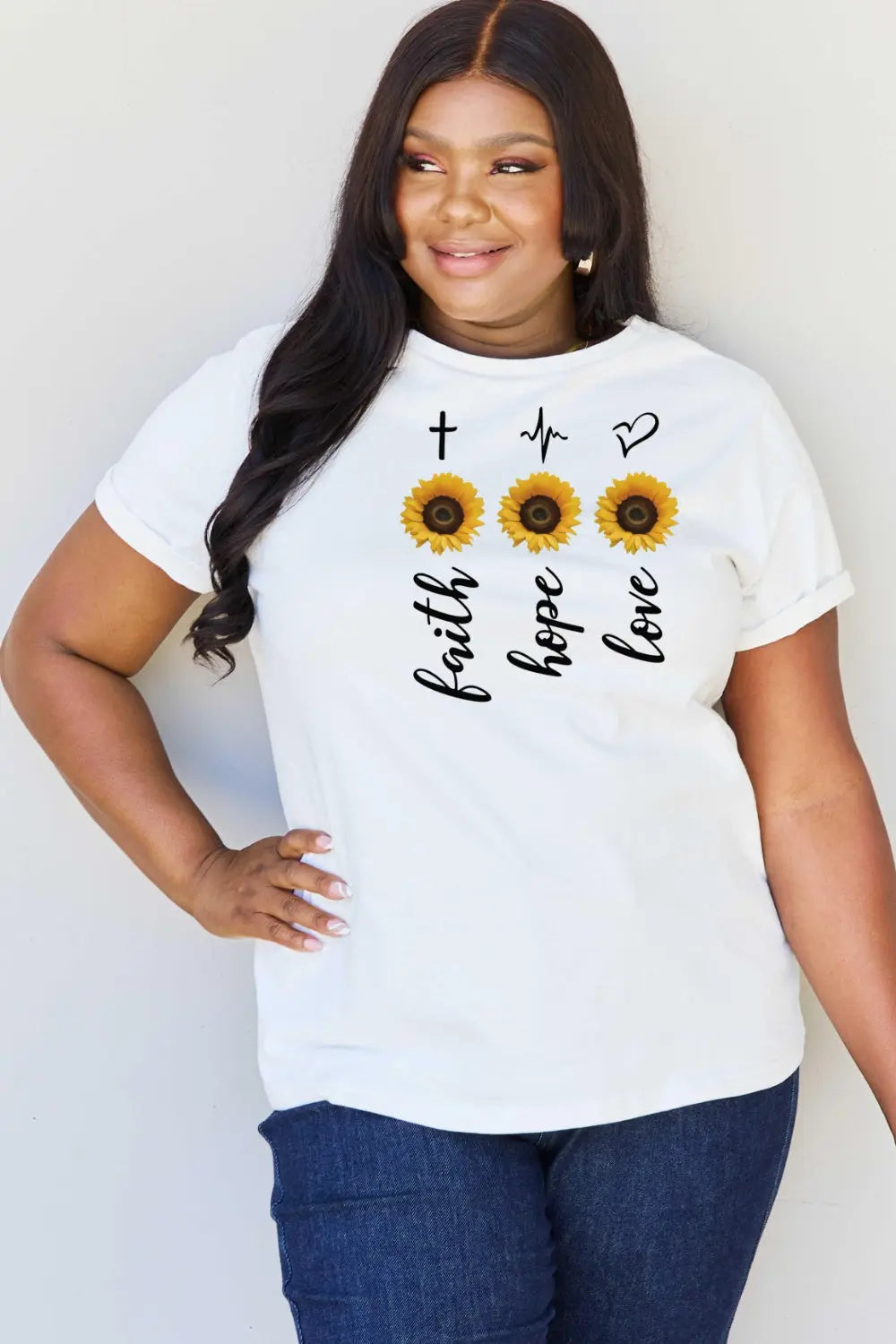 Simply Love Full Size Sunflower Graphic T-Shirt Trendsi