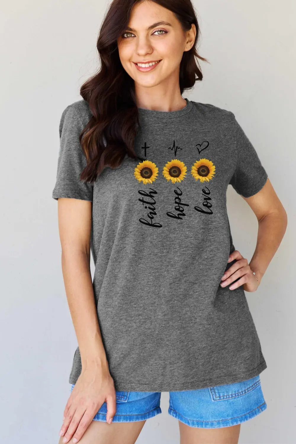 Simply Love Full Size Sunflower Graphic T-Shirt Trendsi