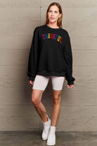 Simply Love Full Size THANKFUL Graphic Sweatshirt Trendsi