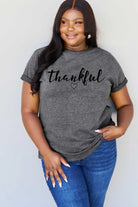 Simply Love Full Size THANKFUL Graphic T-Shirt Trendsi