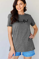 Simply Love Full Size THANKFUL Graphic T-Shirt Trendsi