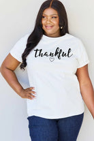 Simply Love Full Size THANKFUL Graphic T-Shirt Trendsi