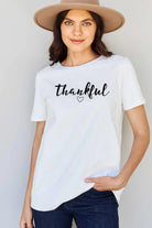 Simply Love Full Size THANKFUL Graphic T-Shirt Trendsi