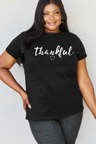 Simply Love Full Size THANKFUL Graphic T-Shirt Trendsi