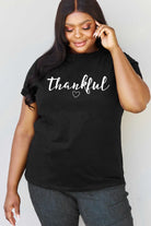 Simply Love Full Size THANKFUL Graphic T-Shirt Trendsi