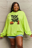 Simply Love Full Size TRICK OR TREAT Graphic Sweatshirt Trendsi