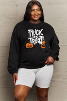 Simply Love Full Size TRICK OR TREAT Graphic Sweatshirt Trendsi