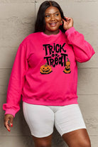 Simply Love Full Size TRICK OR TREAT Graphic Sweatshirt Trendsi