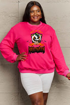 Simply Love Full Size TRICK OR TREAT HAPPY HALLOWEEN Graphic Sweatshirt Trendsi