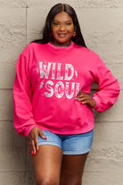 Simply Love Full Size WILD SOUL Graphic Sweatshirt Trendsi