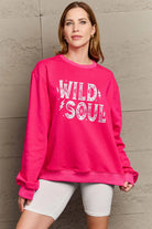 Simply Love Full Size WILD SOUL Graphic Sweatshirt Trendsi