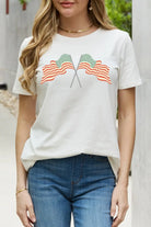 Simply Love US Flag Graphic Cotton Tee Trendsi