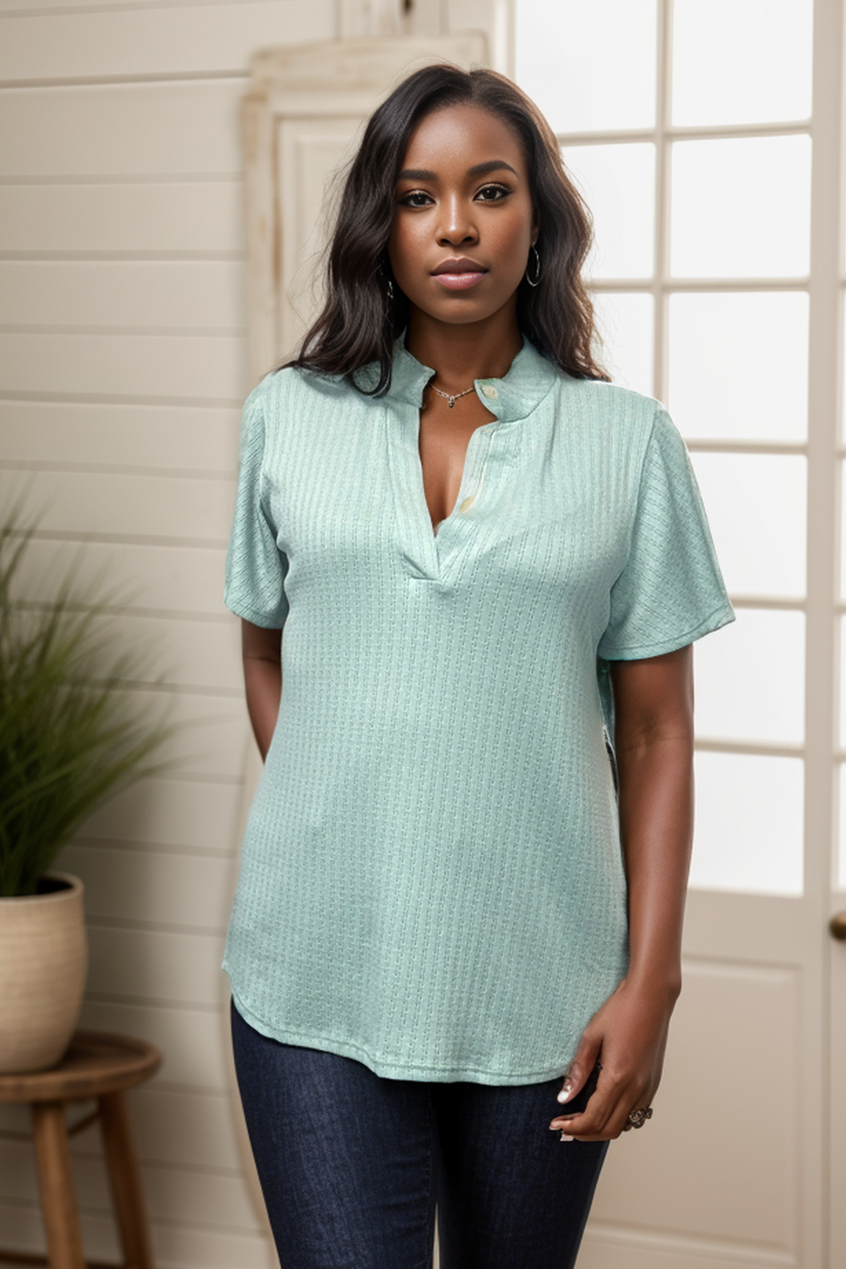 Simply Sage - Short Sleeve Gabby Boutique Simplified