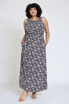 Sleeveless Blouson Band Maxi Dress EG fashion