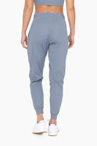 Solid Pleated Front Joggers Mono B