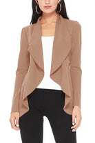 Solid, waist length blazer Moa Collection