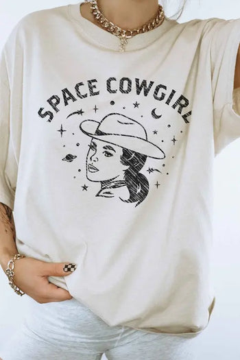 Space Cowgirl Western Country Graphic Tee ALPHIA