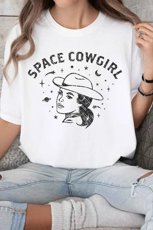 Space Cowgirl Western Country Graphic Tee ALPHIA
