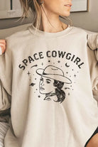 Space Cowgirl Western Country Oversized Sweatshirt ALPHIA