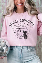 Space Cowgirl Western country Graphic Sweatshirt ALPHIA