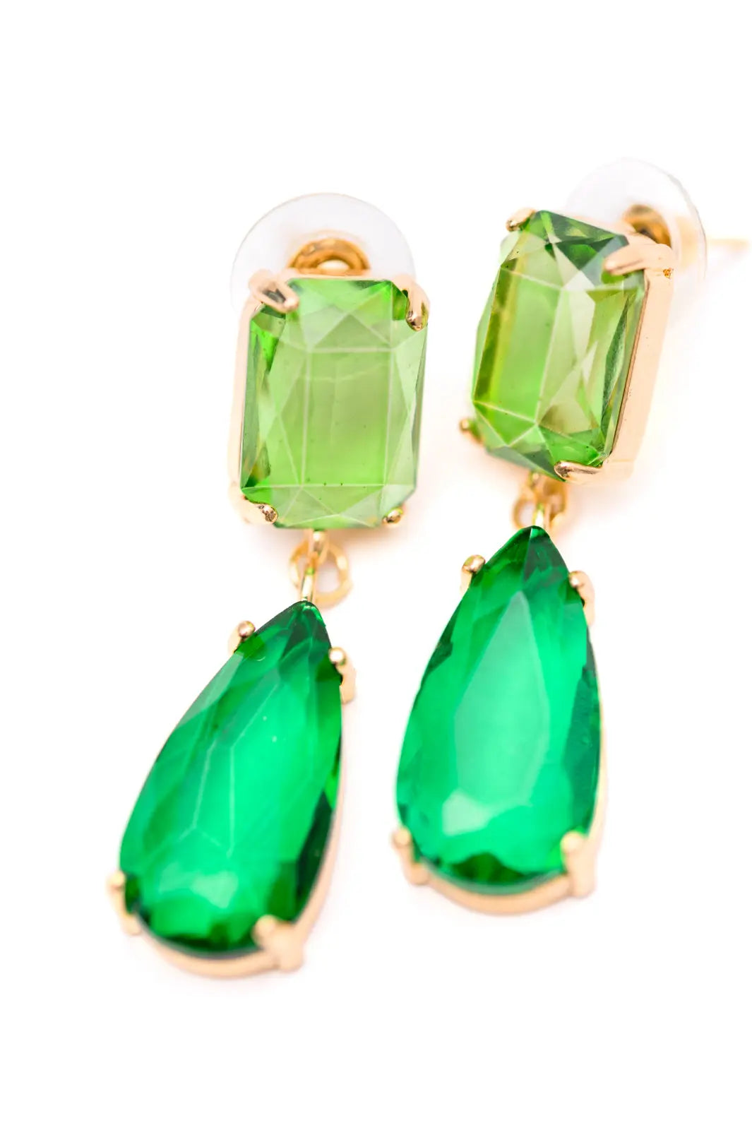 Sparkly Spirit Drop Crystal Earrings in Green Ave Shops