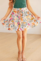 Spring Fields Floral Skirt Ave Shops