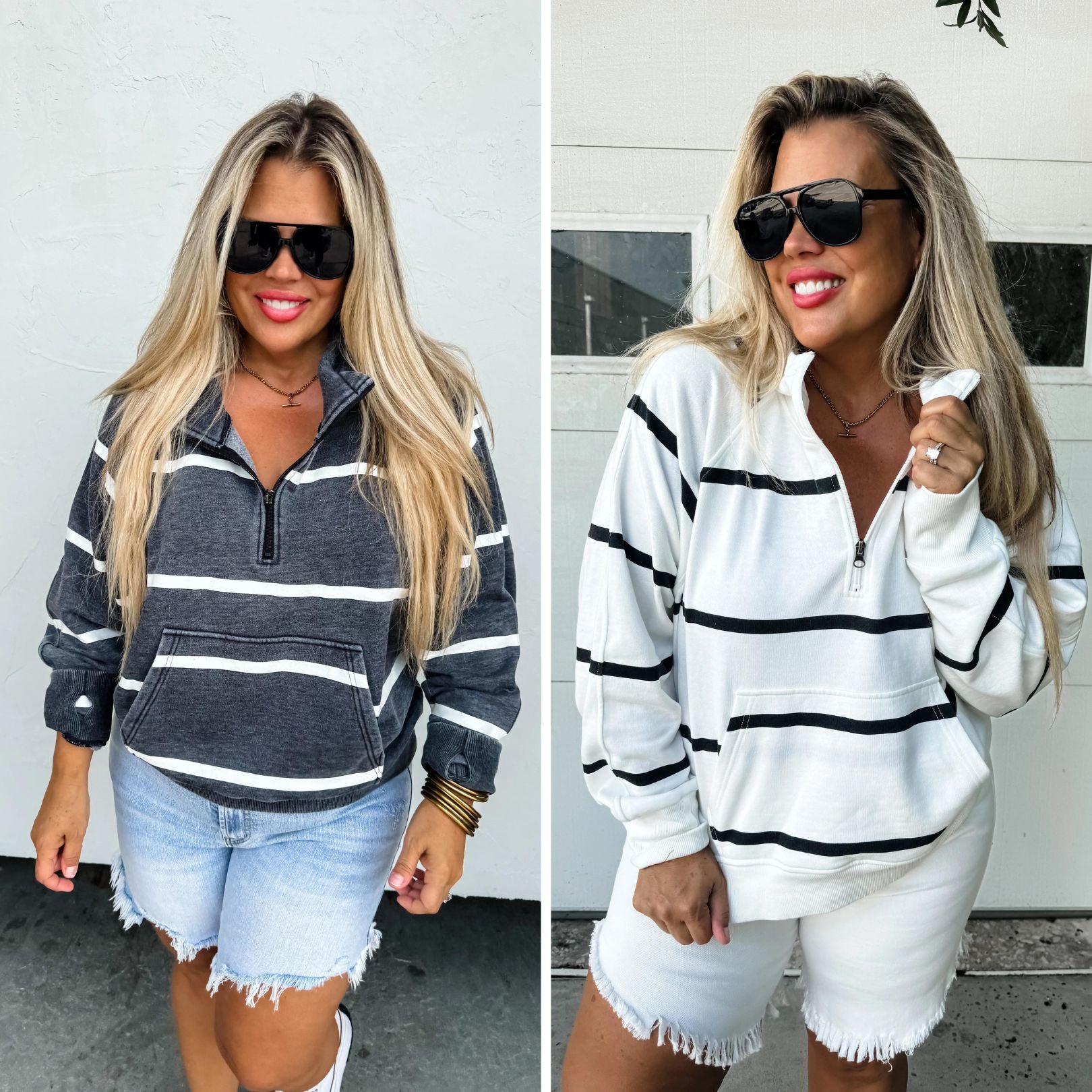 PREORDER: Summer Striped Easy Does It Pullover in Two Colors Ave Shops